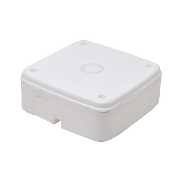 PVC Square Junction Boxes for CCTV Security Cameras (White)
