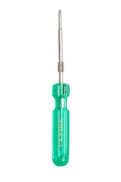 Steel Two in One Screw Driver (Green and Silver)